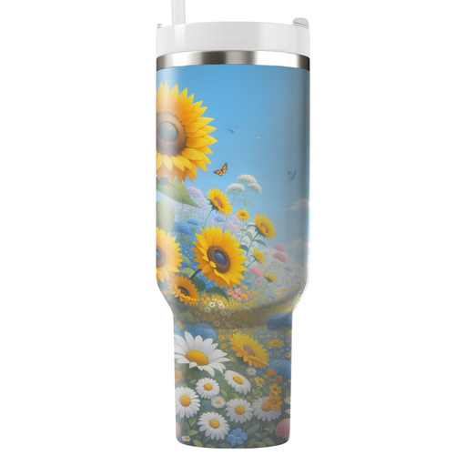 Sunny Blossom Fields  Custom Tumblers