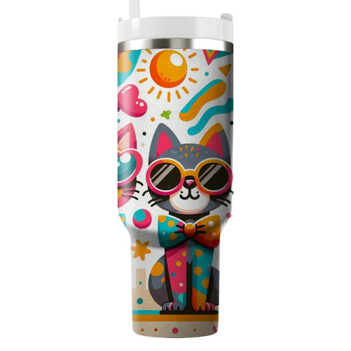 Whimsical 80s Animals  Custom Tumblers