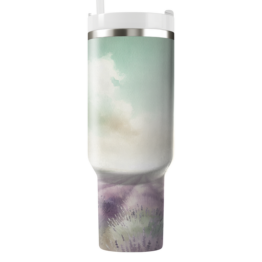 Spring Lavender Fields  Travel Tumblers