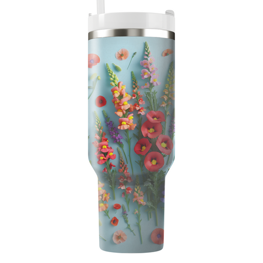 Whimsical Flower Dance  Travel Tumblers