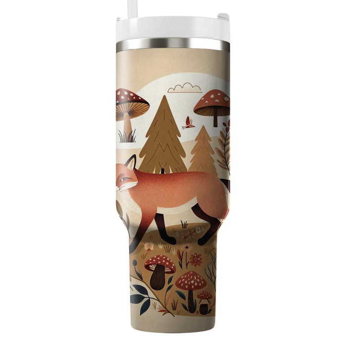 Whimsical Woodland Fox  Travel Tumblers