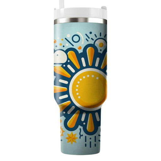 Sunkissed Retro Sunshine  Travel Tumblers