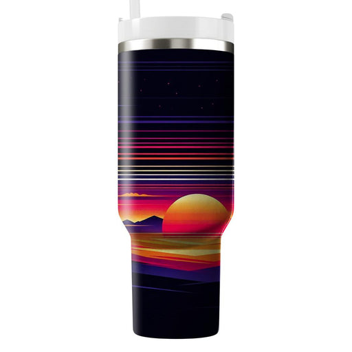 Synthwave Sunset Palette  Insulated Tumblers