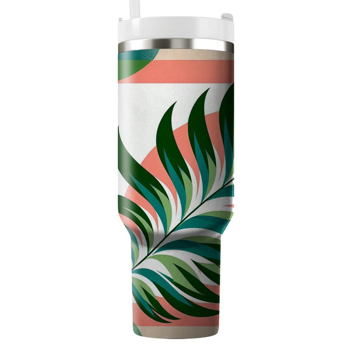 Tropical Palm Leaf Pattern  Insulated Tumblers