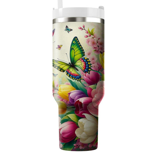 Vibrant Impressions - A Spring Blossom Festival  Decorative Tumblers