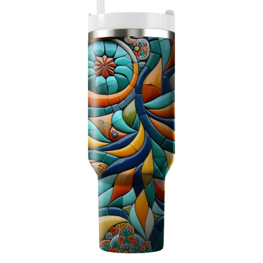 Vibrant Mosaic Patterns  Tumbler Cups