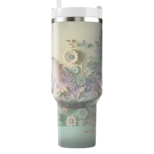 Peaceful Floral Harmony  Unique Tumblers