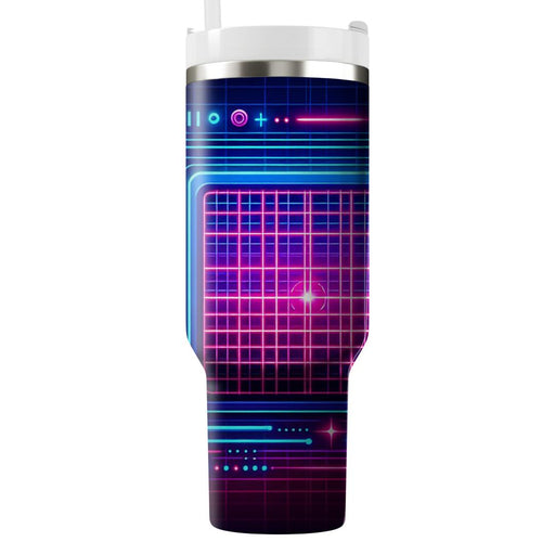 Slick Neon Grid  Custom Tumblers