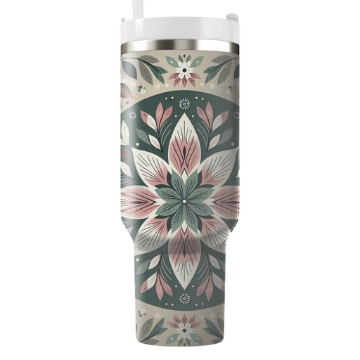 Peaceful Floral Mandalas Unique Tumblers