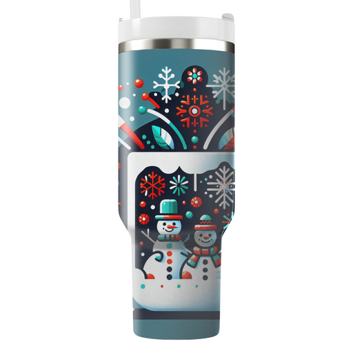 Winter Joyful Cheer  Tumblers With Lids