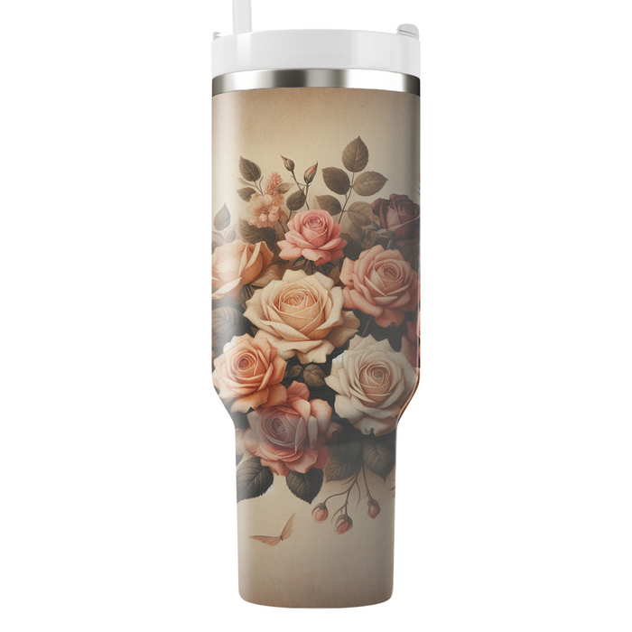 Rustic Roses  Custom Tumblers