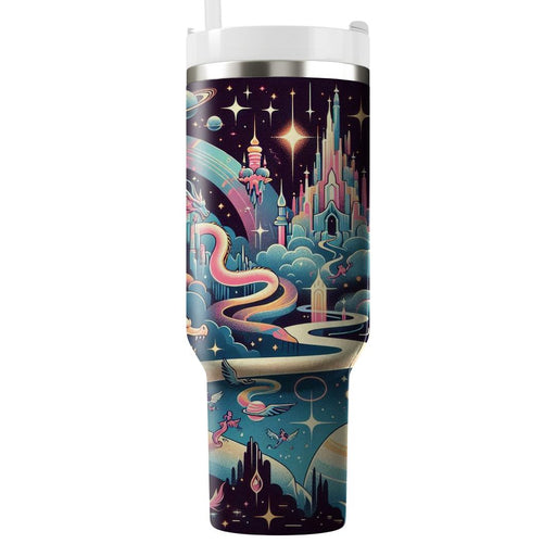 Retro Galactic Fantasy  Custom Tumblers