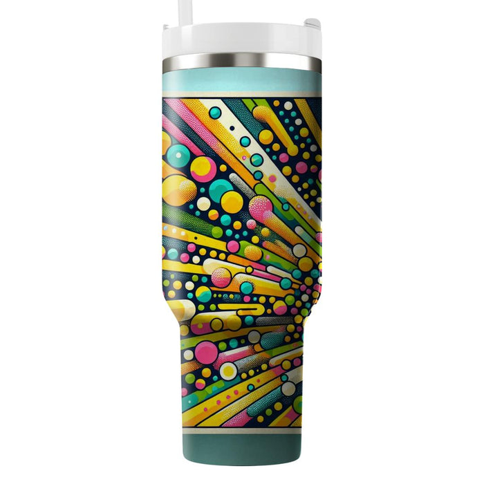 Funky Dot Explosion  Unique Tumblers