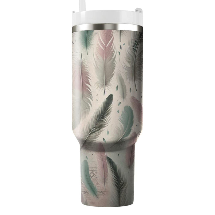 Boho Chic Feather  Unique Tumblers