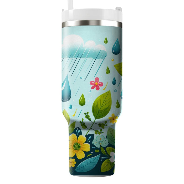 Fresh Spring Rain  Travel Tumblers