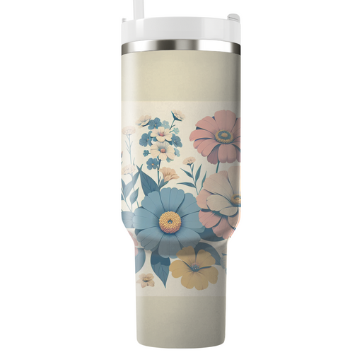 Vintage Floral Harmony  Custom Tumblers