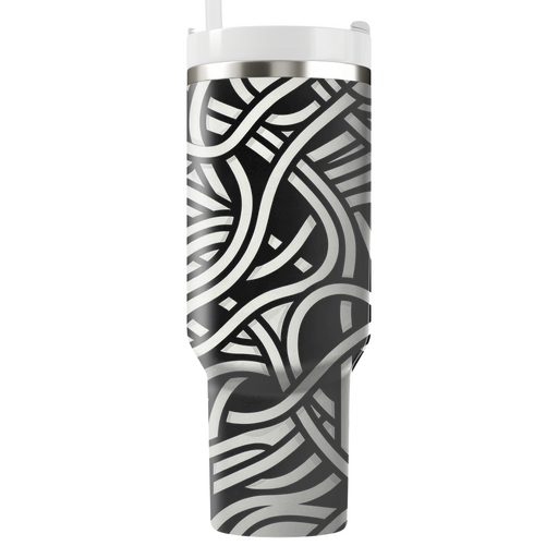 Abstract Line Curves Decorative Tumblers