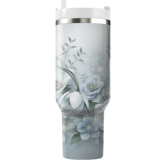 Winter Floral Wonderland  Custom Tumblers