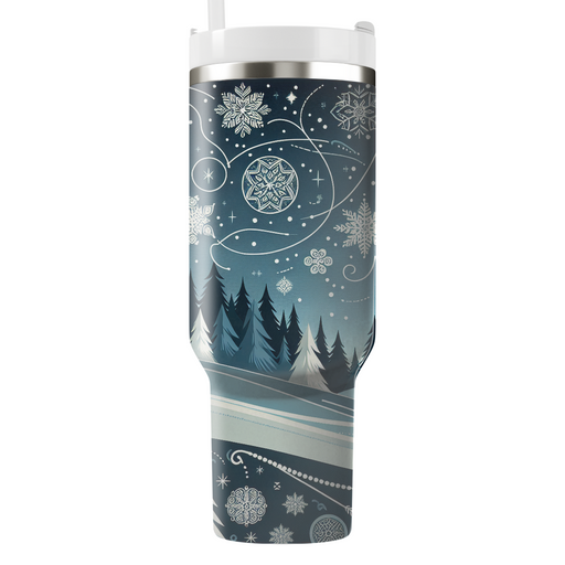 Winter Nordic Night  Tumbler Cups