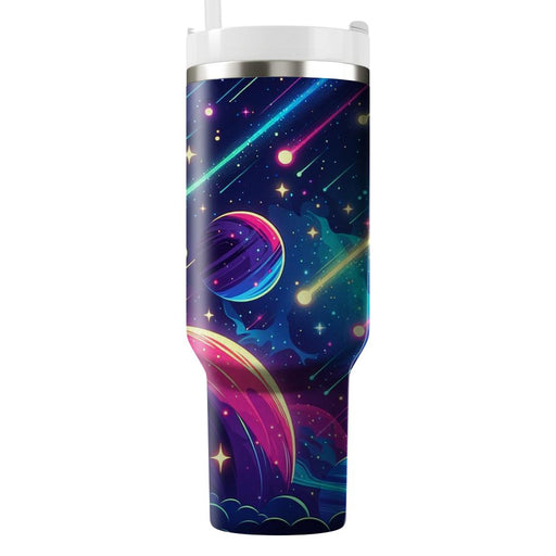 Galactic Neon Adventure  Custom Tumblers