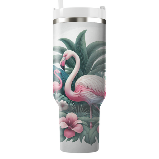 Elegant Flamingo Paradise  Tumbler Cups