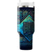 Futuristic Neon Matrix  Personalized Tumblers