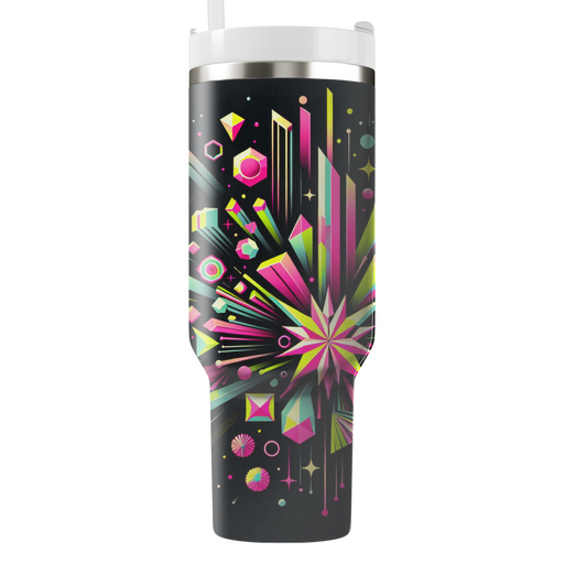 Geometric Neon Burst  Tumblers For Gifts