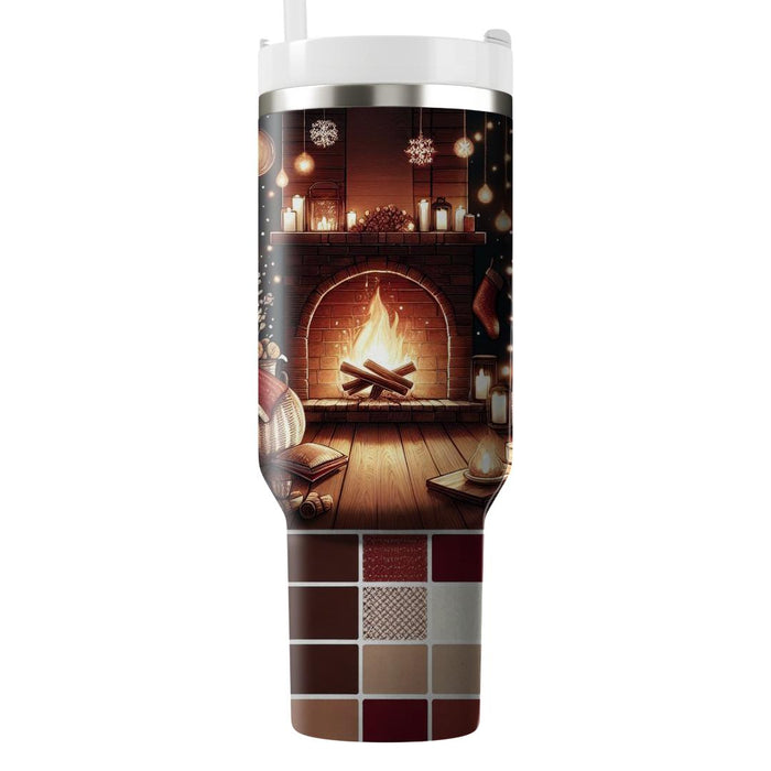 Winter Nights By The Fire  Custom Tumblers