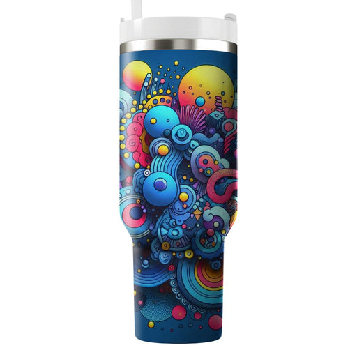 Vibrant Doodles  Personalized Tumblers