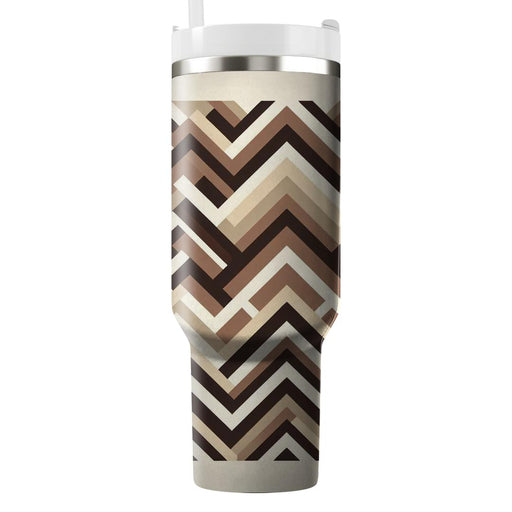 Abstract Tribal Chevron  Insulated Tumblers