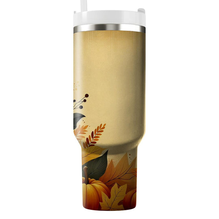 Bountiful Blessings - A Thanksgiving  Tumbler Cups