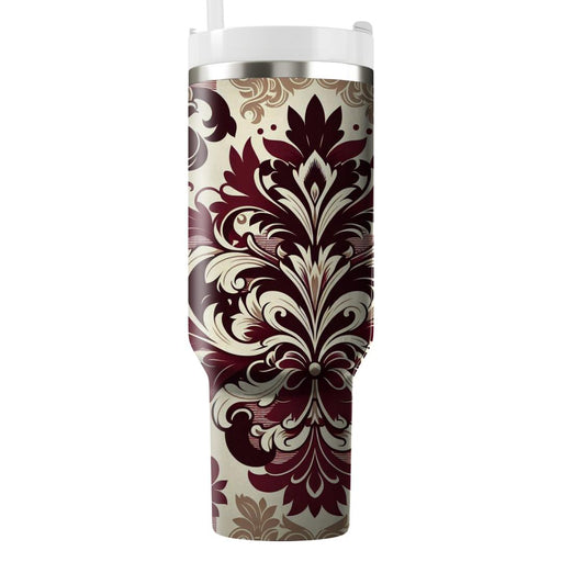 Elegant Floral Damask  Decorative Tumblers