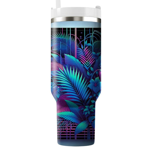 Synth Jungle Groove Travel Tumblers