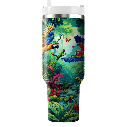 Vivid Rainforest Adventure  Custom Tumblers