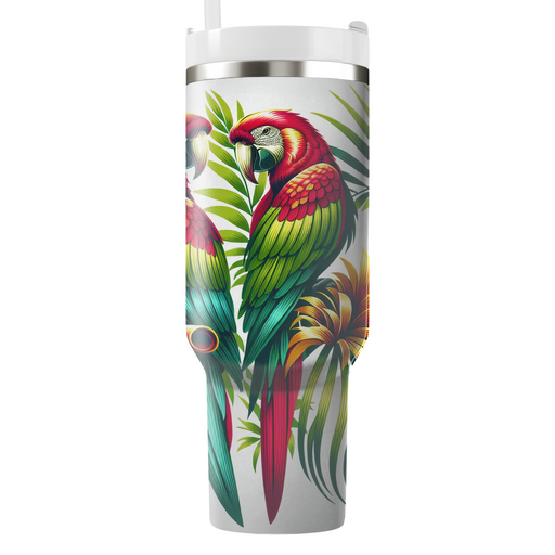 Tropical Parrot Fiesta  Tumbler Cups