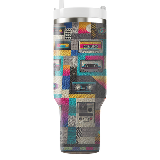 Retro 80s Pop Culture Quilt Custom Tumblers