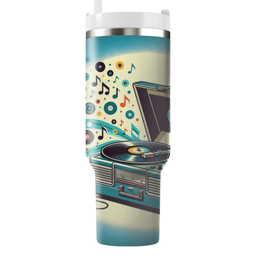 Vintage Record Player Vibes  Tumbler Cups