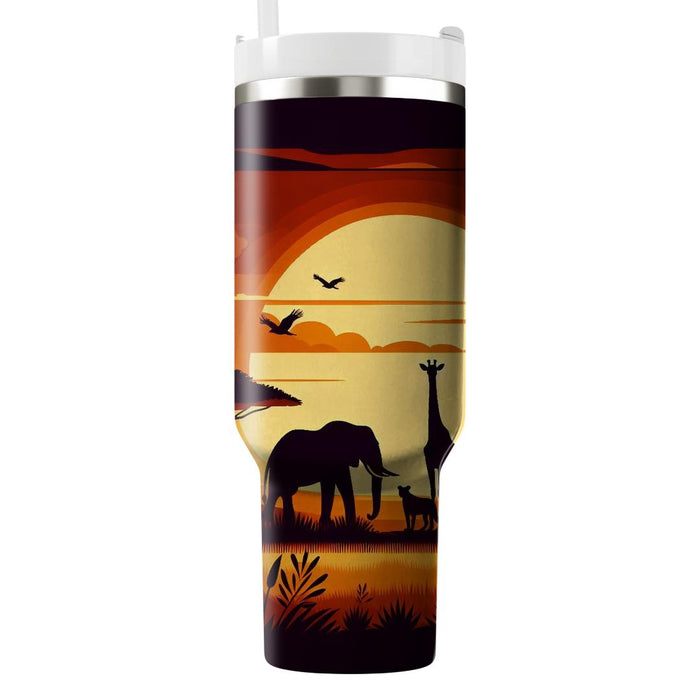 Bold Safari Adventure  Personalized Tumblers