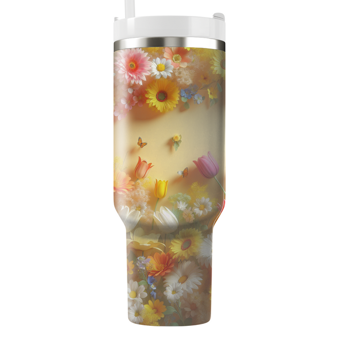 Spring Floral Fiesta  Custom Tumblers