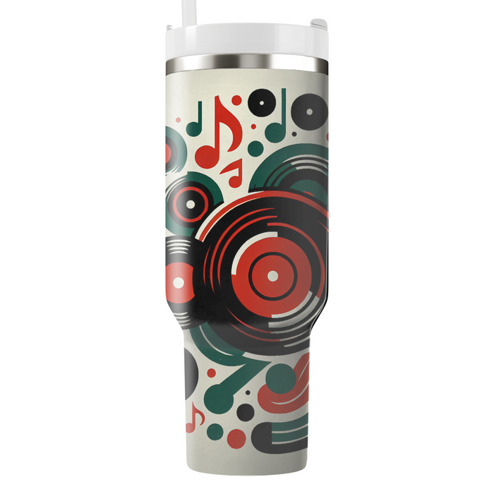 Vintage Vinyl Groove  Travel Tumblers