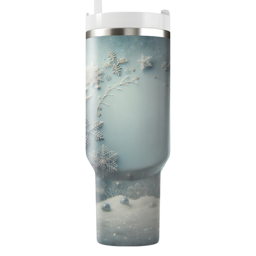 Winter Snowflake Dreams  Personalized Tumblers