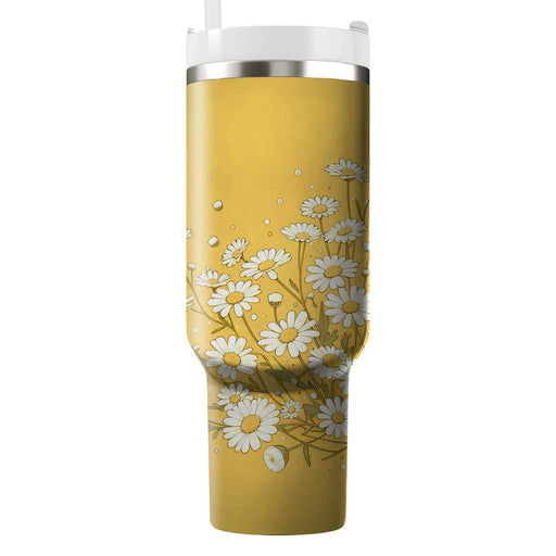 Whimsical Daisy Fields  Unique Tumblers