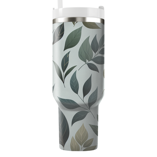 Abstract Leaf Impression Custom Tumblers