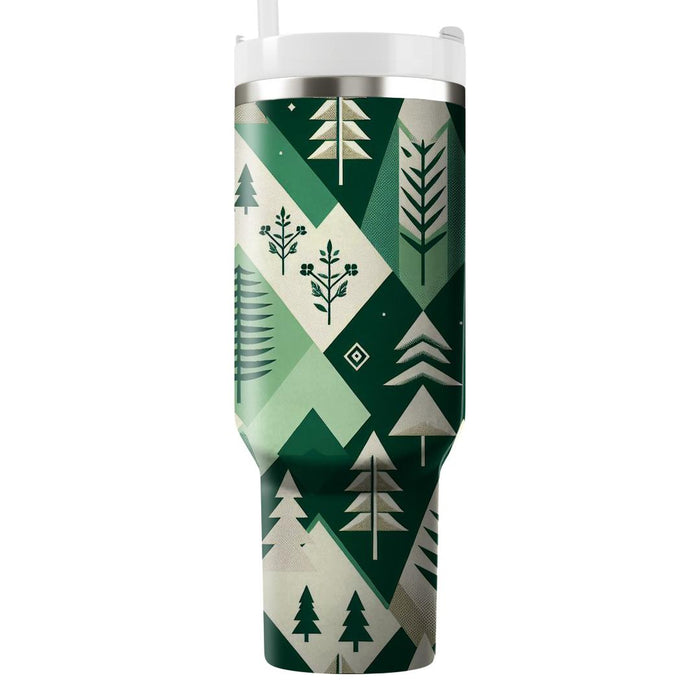 Whimsical Diamond Forest  Tumblers With Lids