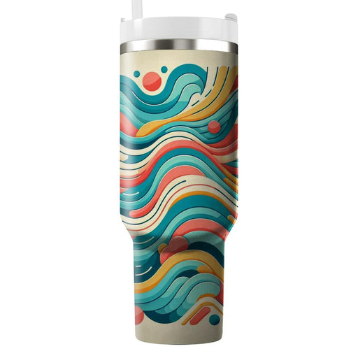 Dynamic Waves And Curves  Travel Tumblers