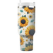 Radiant Sunflower Pattern Decorative Tumblers