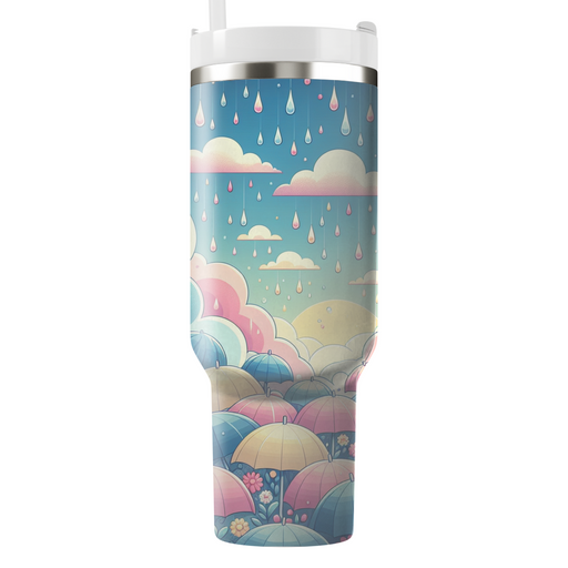 Spring Raindrop Melody  Personalized Tumblers