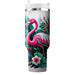 Vibrant Flamingo Dance  Travel Tumblers