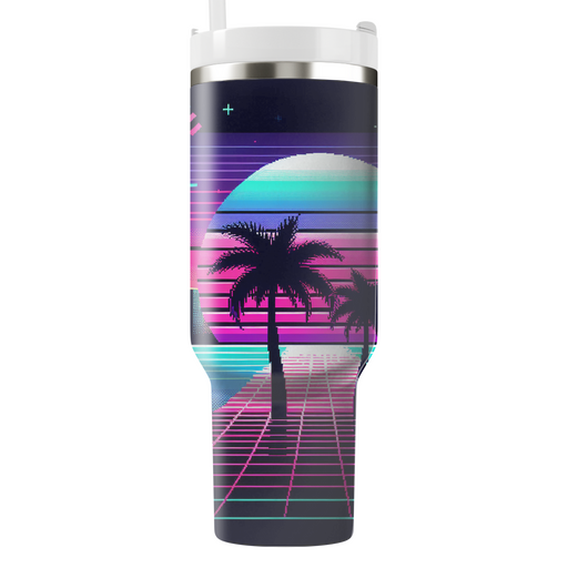 Vaporwave Vistas  Tumblers With Lids