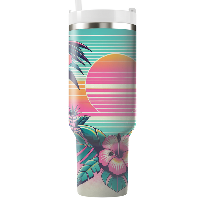 Retro Paradise  Custom Tumblers